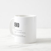 Mug Définition d'ami drôle et sincère (Devant gauche)
