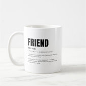 Mug Définition d'ami drôle et sincère (Gauche)