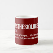 Mug Définition d'anesthésiste - Drôle Docteur (Centre)