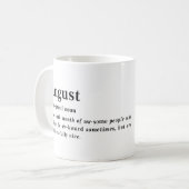 Mug Définition d'août Anniversaire (Devant gauche)