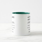 Mug Définition d'assistant administratif personnalisé (Centre)