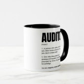 Mug Définition d'auditeur Blague de métier (Devant droit)