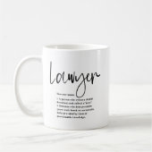 Mug Définition d'Avocat Drôle Écriture Moderne (Gauche)