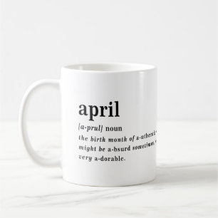 Mug Définition d'avril Anniversaire