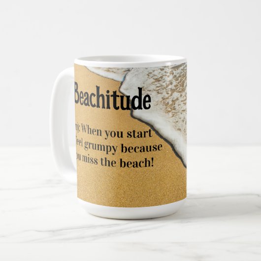 Mug Définition de "Beachitude" (Devant gauche)