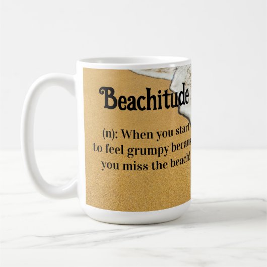 Mug Définition de "Beachitude" (Gauche)