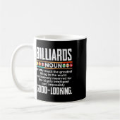 Mug Définition de billard - Billard amusant Billard 8 (Gauche)