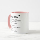 Mug Définition de Boss Lady Rose (Devant gauche)
