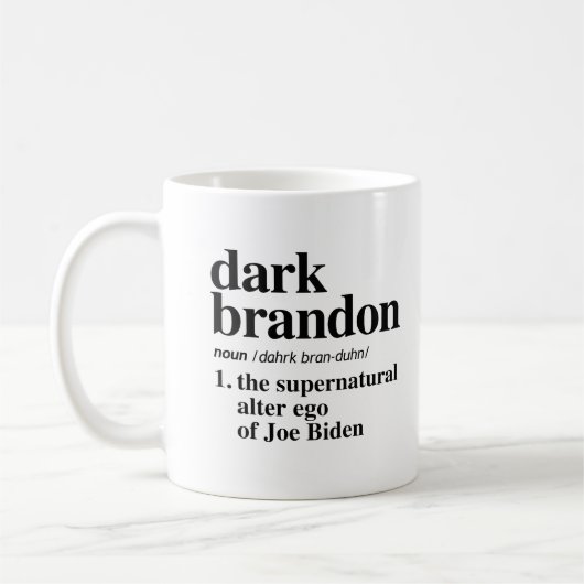 Mug Définition de Brandon foncé (Gauche)