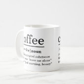 Mug Définition de café moderne Drôle Dire (Devant gauche)