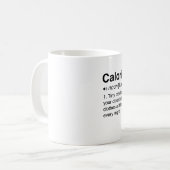 Mug Définition de calorie (Devant gauche)