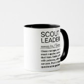 Mug Définition de Chef Scout (Devant droit)