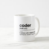 Mug Définition de codeur (Devant droit)
