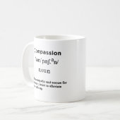 Mug définition de compassion blanc (Devant gauche)