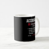 Mug Définition de comptable amusant Voir aussi Assista (Devant droit)