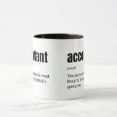 Mug Définition de comptable humouristique citation de  (Centre)