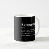 Mug Définition de comptable humouristique citation de (Devant droit)