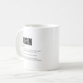 Mug Définition de Cousin Drôle et Sincère (Devant gauche)