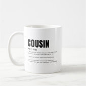 Mug Définition de Cousin Drôle et Sincère (Gauche)