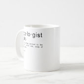 Mug Définition de cyclologue Addict amusant à vélo (Devant gauche)