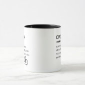 Mug Définition de Cycopath drôle (Centre)