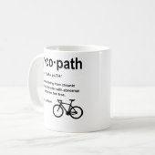Mug Définition de Cycopath : Vélo amateur de moto amus (Devant gauche)
