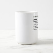 Mug Définition de dictionnaire de petite flûte (Centre)