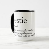 Mug Définition De Dictionnaire Pour BESTIE (Devant gauche)