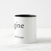 Mug Définition de dictionnaire pour IMAGINE (Centre)