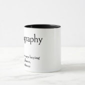 Mug Définition De Dictionnaire Pour La PHOTOGRAPHIE (Centre)