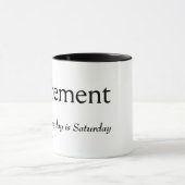 Mug Définition De Dictionnaire Pour La RETRAITE (Centre)