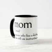 Mug Définition de dictionnaire pour MOM (Devant gauche)