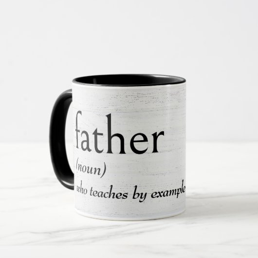 Mug Définition De Dictionnaire Pour PÈRE Anniversaire (Devant gauche)