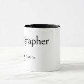 Mug Définition de dictionnaire pour PHOTOGRAPHE (Centre)