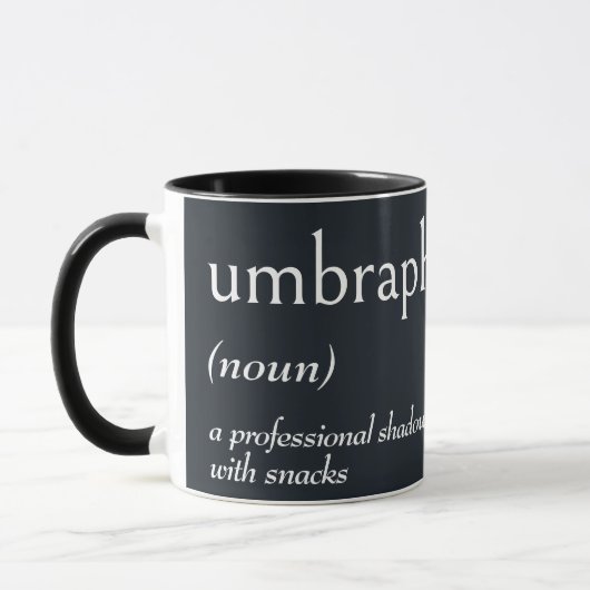 Mug Définition de dictionnaire pour UMBRAPHILE (Gauche)