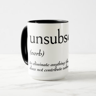 Mug Définition De Dictionnaire Pour UNSUBSCRIBE
