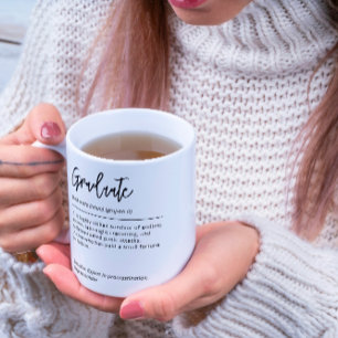 Mug Définition De Diplôme Personnalisé Noir Et Blanc