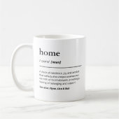 Mug Définition de domicile avec dictionnaire texte per (Gauche)