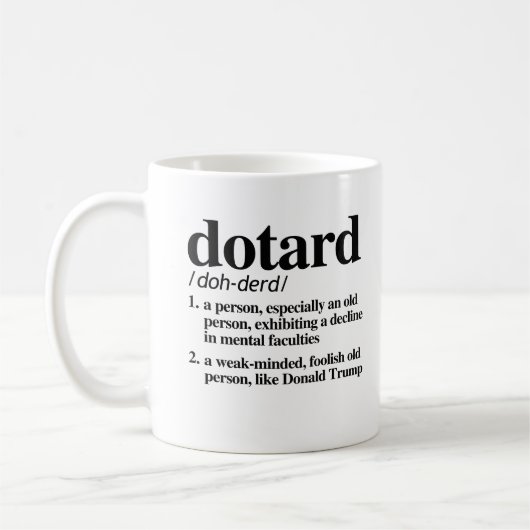 Mug Définition de Dotard (Gauche)