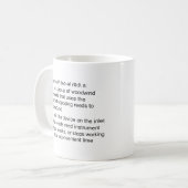 Mug Définition de double roseau (Devant gauche)