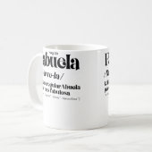 Mug Définition de Fabuela Fabulosa (Devant gauche)