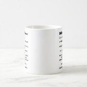 Mug Définition de facteur de différence Inspirationnel (Centre)