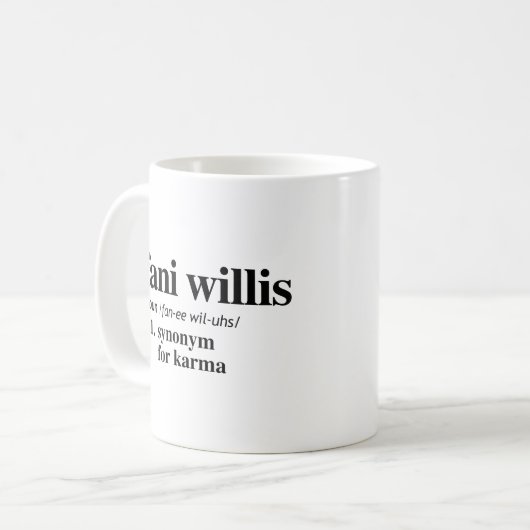 Mug Définition de Fani Willis (Devant gauche)