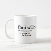 Mug Définition de Fani Willis (Gauche)