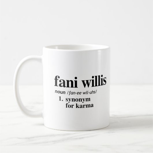 Mug Définition de Fani Willis (Gauche)