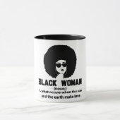 Mug Définition de femme noire (Centre)