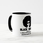 Mug Définition de femme noire (Devant gauche)