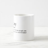Mug Définition de février Anniversaire (Centre)
