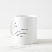 Mug définition de fika pause café suédoise dictionnair (Devant gauche)