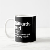 Mug Définition de fille Billiards Normal Glacière Cue (Gauche)